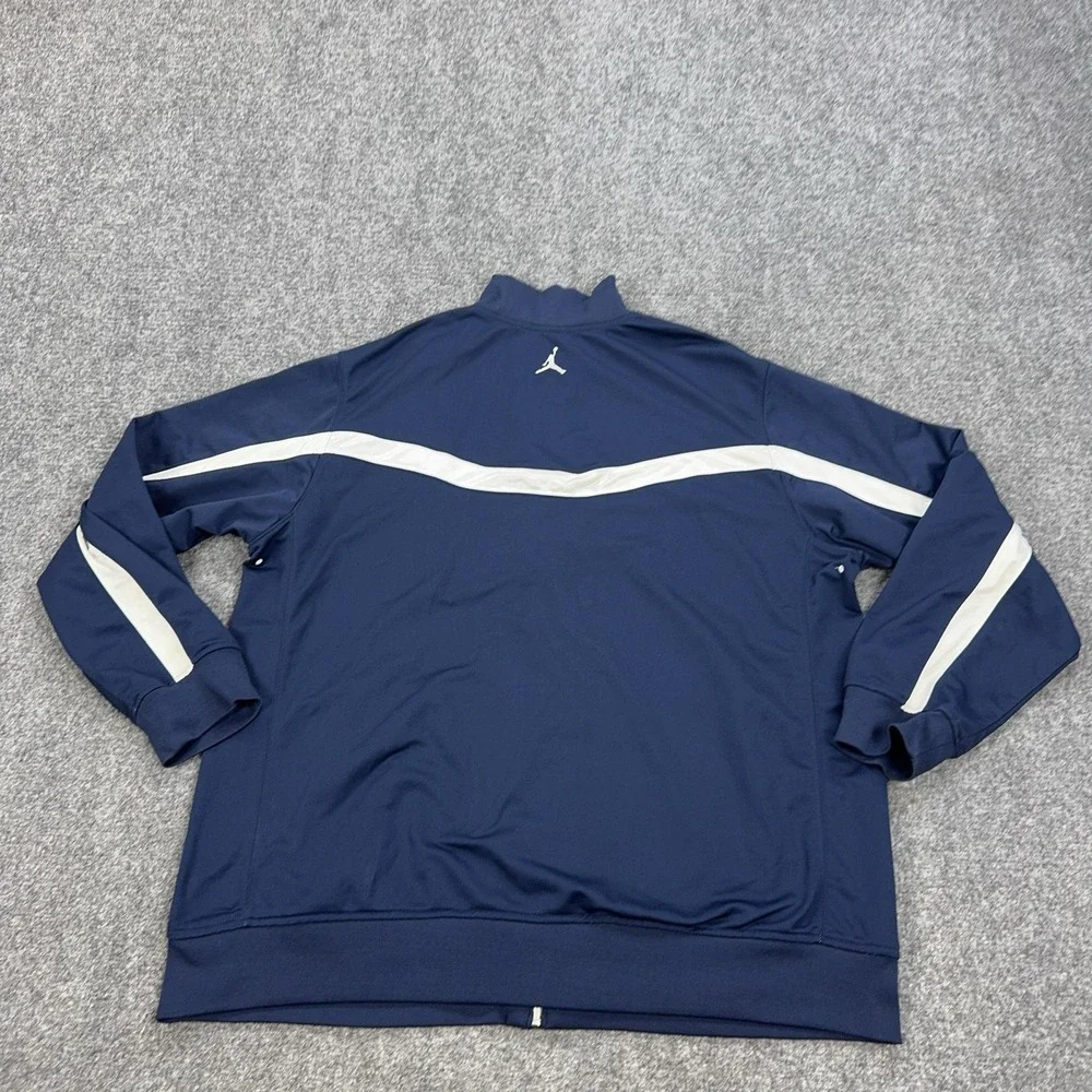 Potomac State Jacket Mens XL Blue College Basketball Jordan Full Zip Warm Up